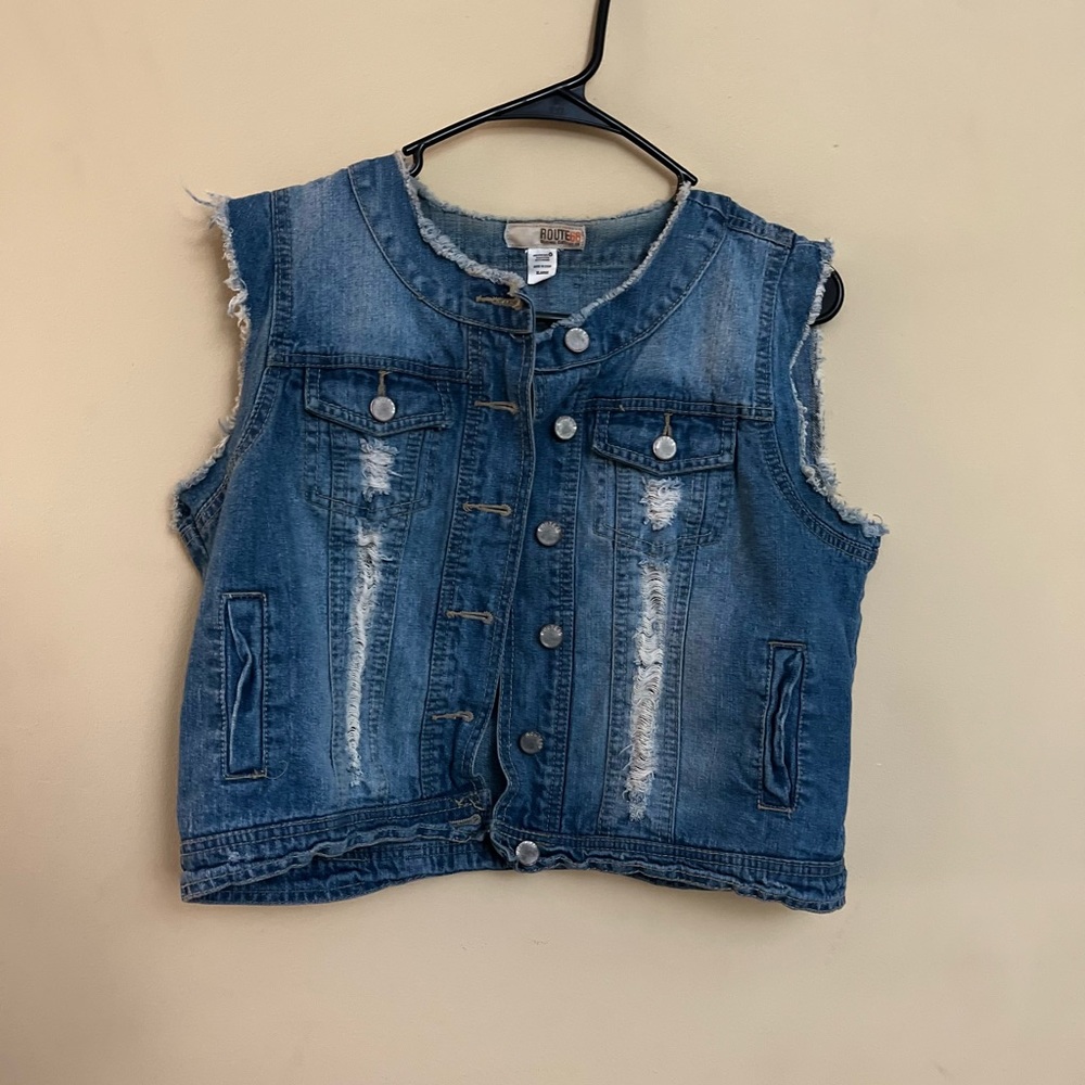 Route 66 Denim Vest